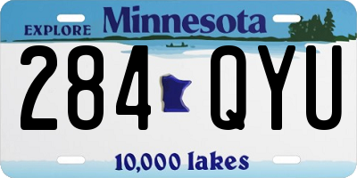 MN license plate 284QYU