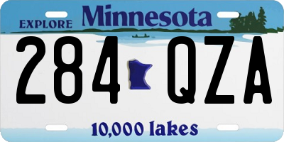 MN license plate 284QZA