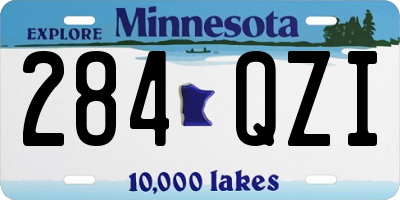 MN license plate 284QZI