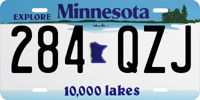 MN license plate 284QZJ