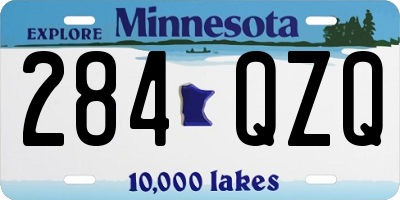 MN license plate 284QZQ