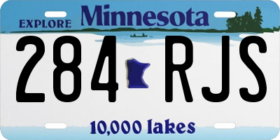 MN license plate 284RJS