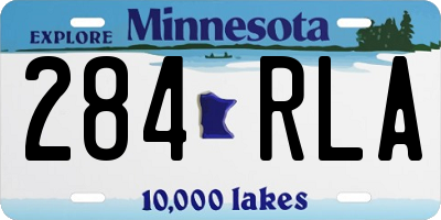 MN license plate 284RLA