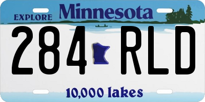 MN license plate 284RLD