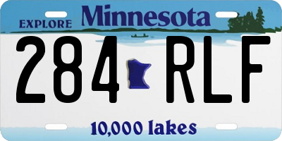 MN license plate 284RLF