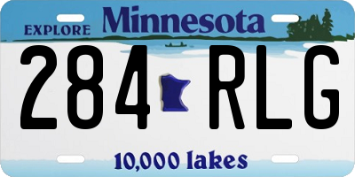 MN license plate 284RLG