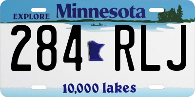 MN license plate 284RLJ