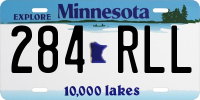 MN license plate 284RLL