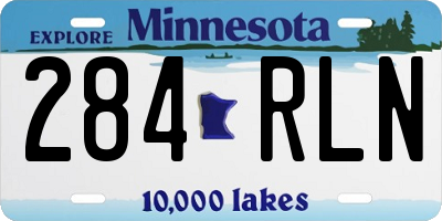MN license plate 284RLN