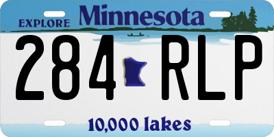 MN license plate 284RLP