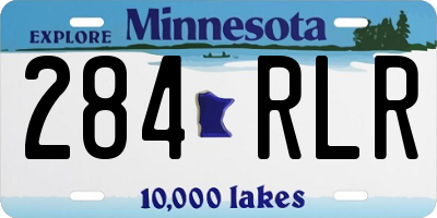 MN license plate 284RLR