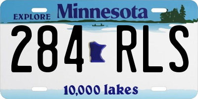 MN license plate 284RLS