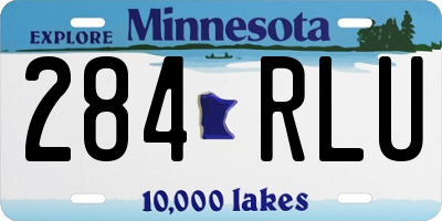 MN license plate 284RLU