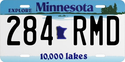 MN license plate 284RMD