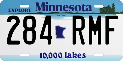 MN license plate 284RMF