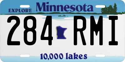 MN license plate 284RMI