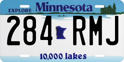 MN license plate 284RMJ