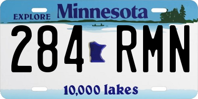 MN license plate 284RMN