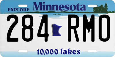MN license plate 284RMO
