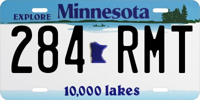 MN license plate 284RMT