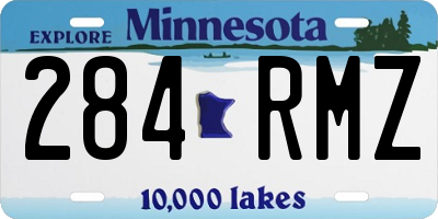 MN license plate 284RMZ