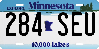 MN license plate 284SEU