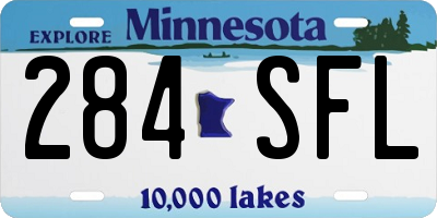 MN license plate 284SFL