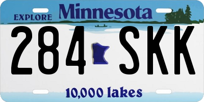 MN license plate 284SKK
