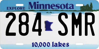 MN license plate 284SMR