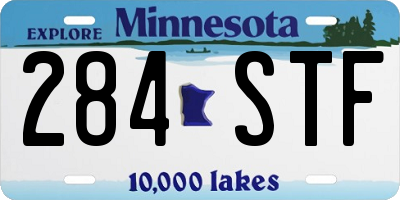 MN license plate 284STF