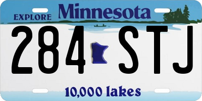 MN license plate 284STJ