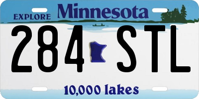 MN license plate 284STL