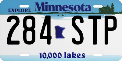 MN license plate 284STP