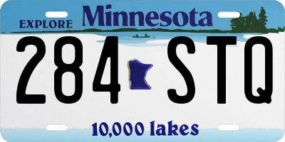 MN license plate 284STQ