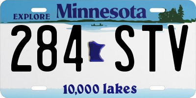 MN license plate 284STV