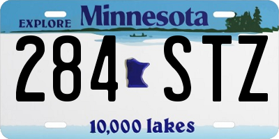 MN license plate 284STZ
