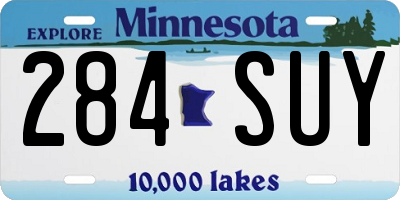 MN license plate 284SUY