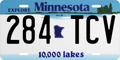 MN license plate 284TCV