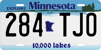 MN license plate 284TJO