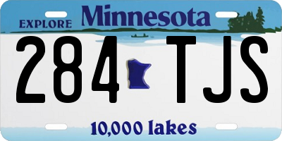 MN license plate 284TJS