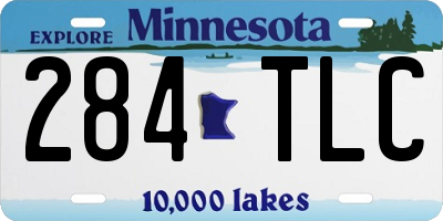 MN license plate 284TLC