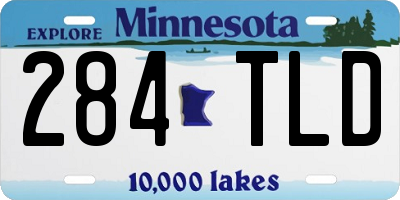 MN license plate 284TLD