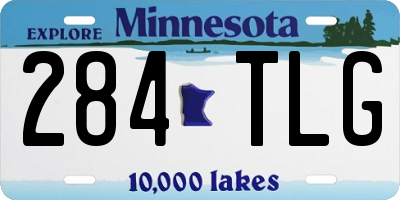 MN license plate 284TLG