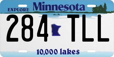 MN license plate 284TLL