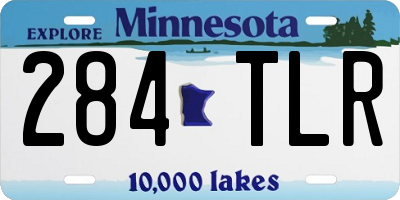 MN license plate 284TLR