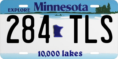 MN license plate 284TLS