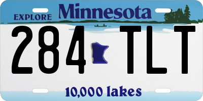 MN license plate 284TLT