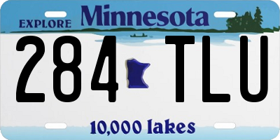 MN license plate 284TLU