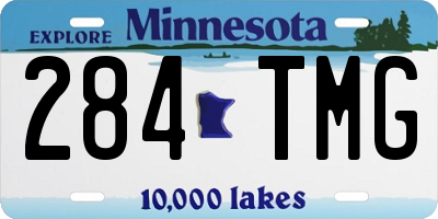MN license plate 284TMG