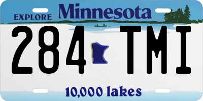 MN license plate 284TMI